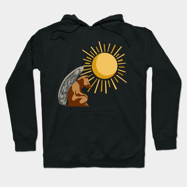 Bear Angel with Sun Hoodie by ErinaBDesigns